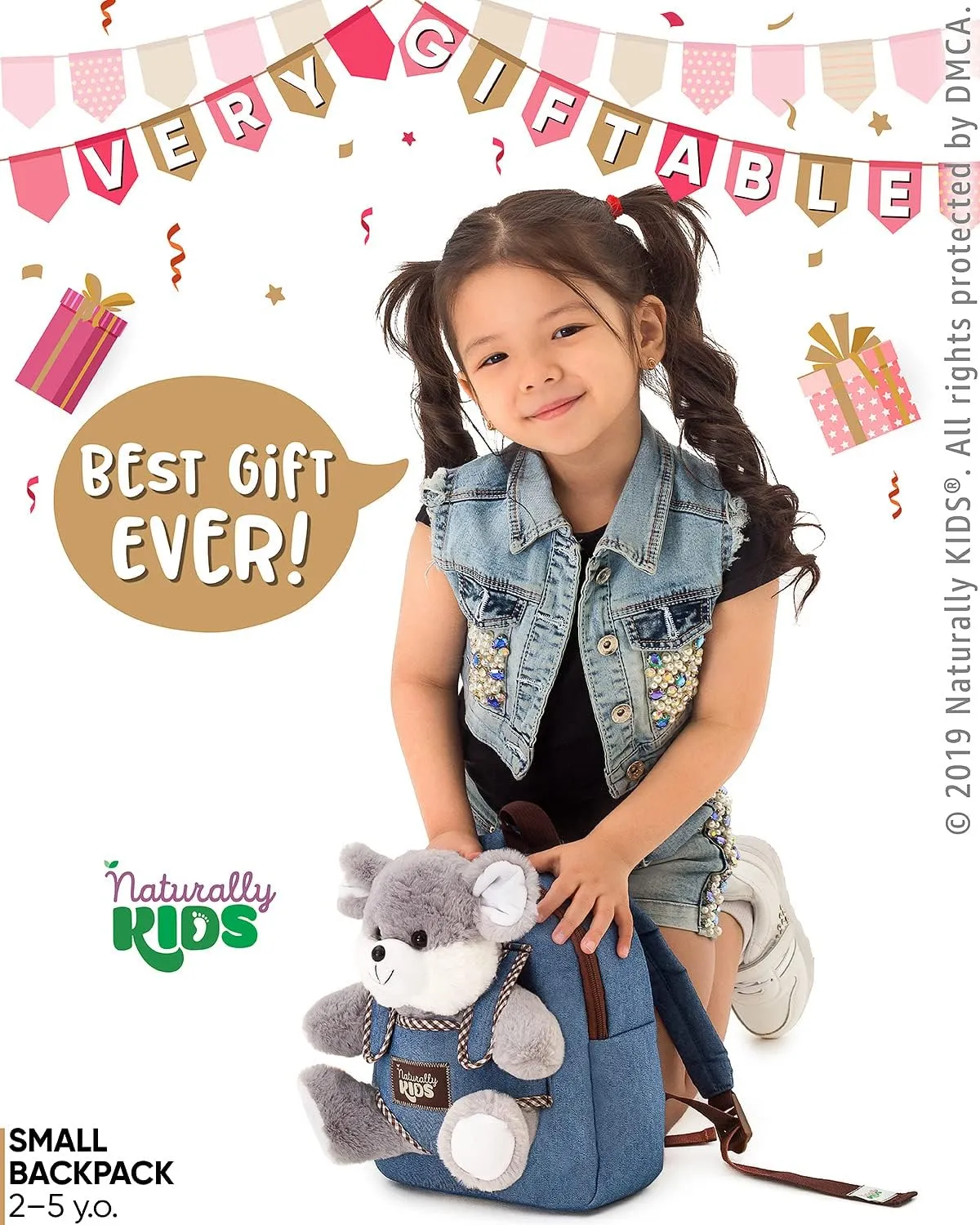 Mouse Backpack, Mouse Toys for Kids 3-5, Toddler Stuffed Animal Gifts for 2 3 4 5 Year Old Girl Boy