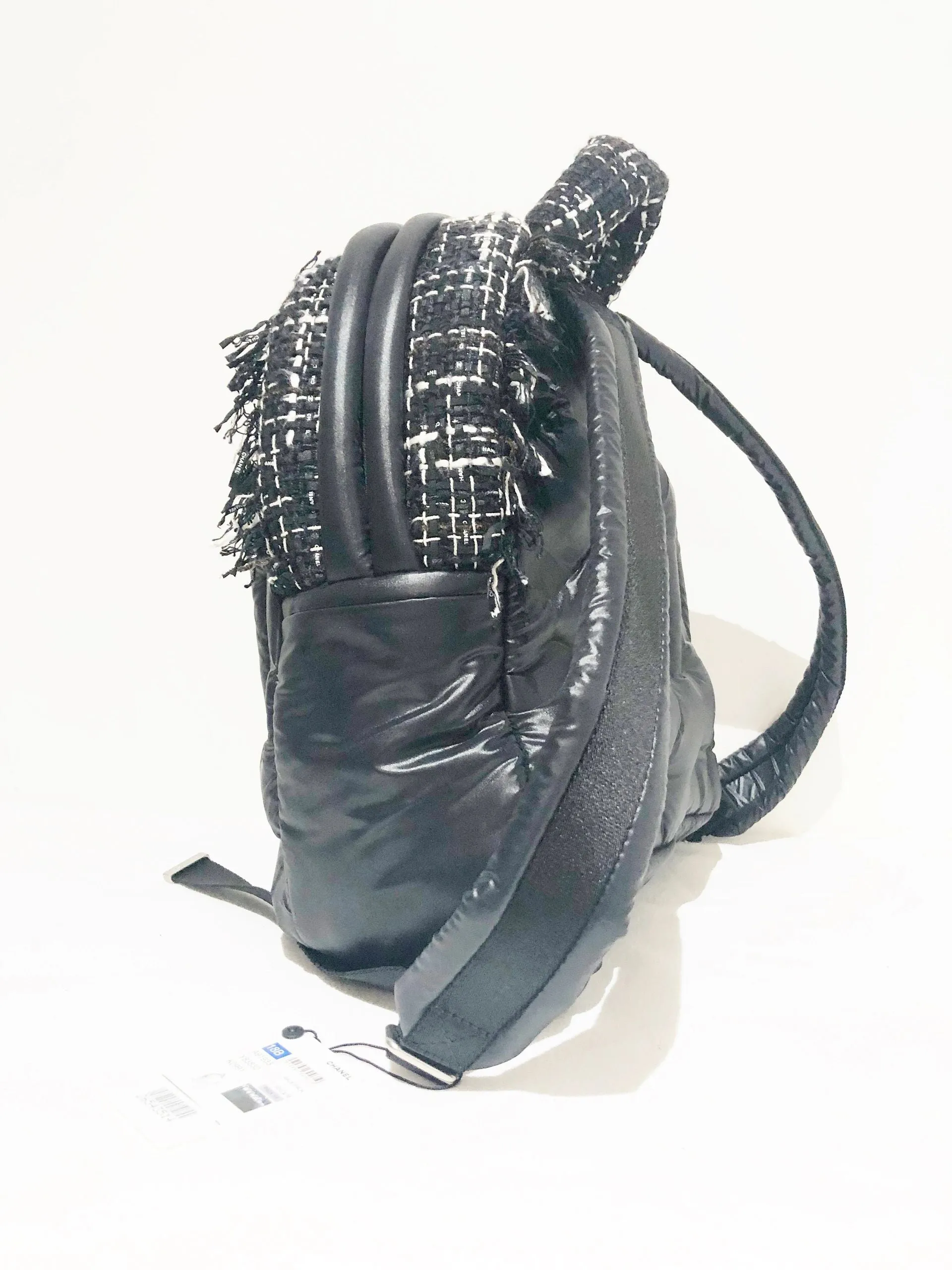 NEW Puffer Tweed Backpack W/Tags