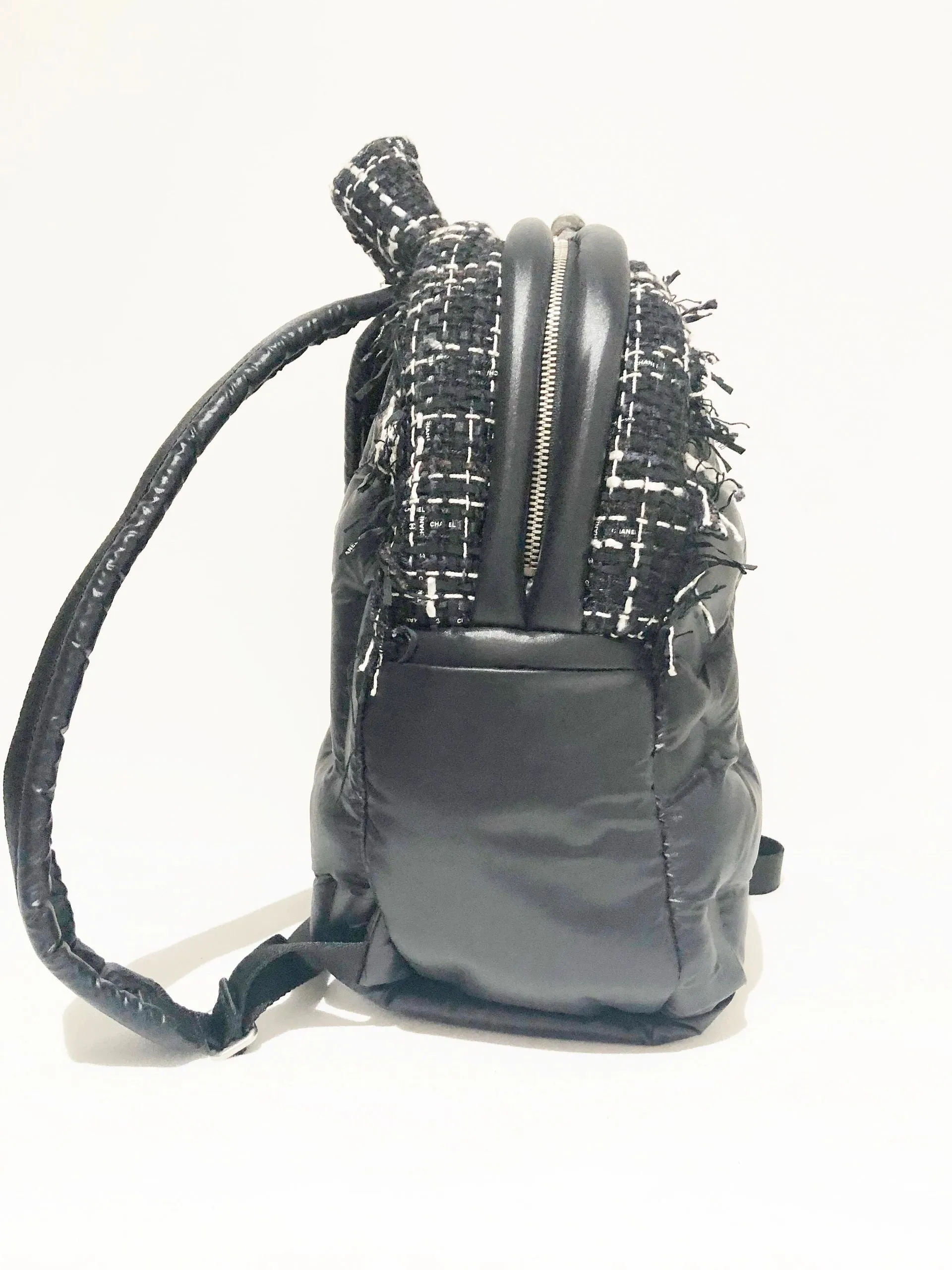 NEW Puffer Tweed Backpack W/Tags