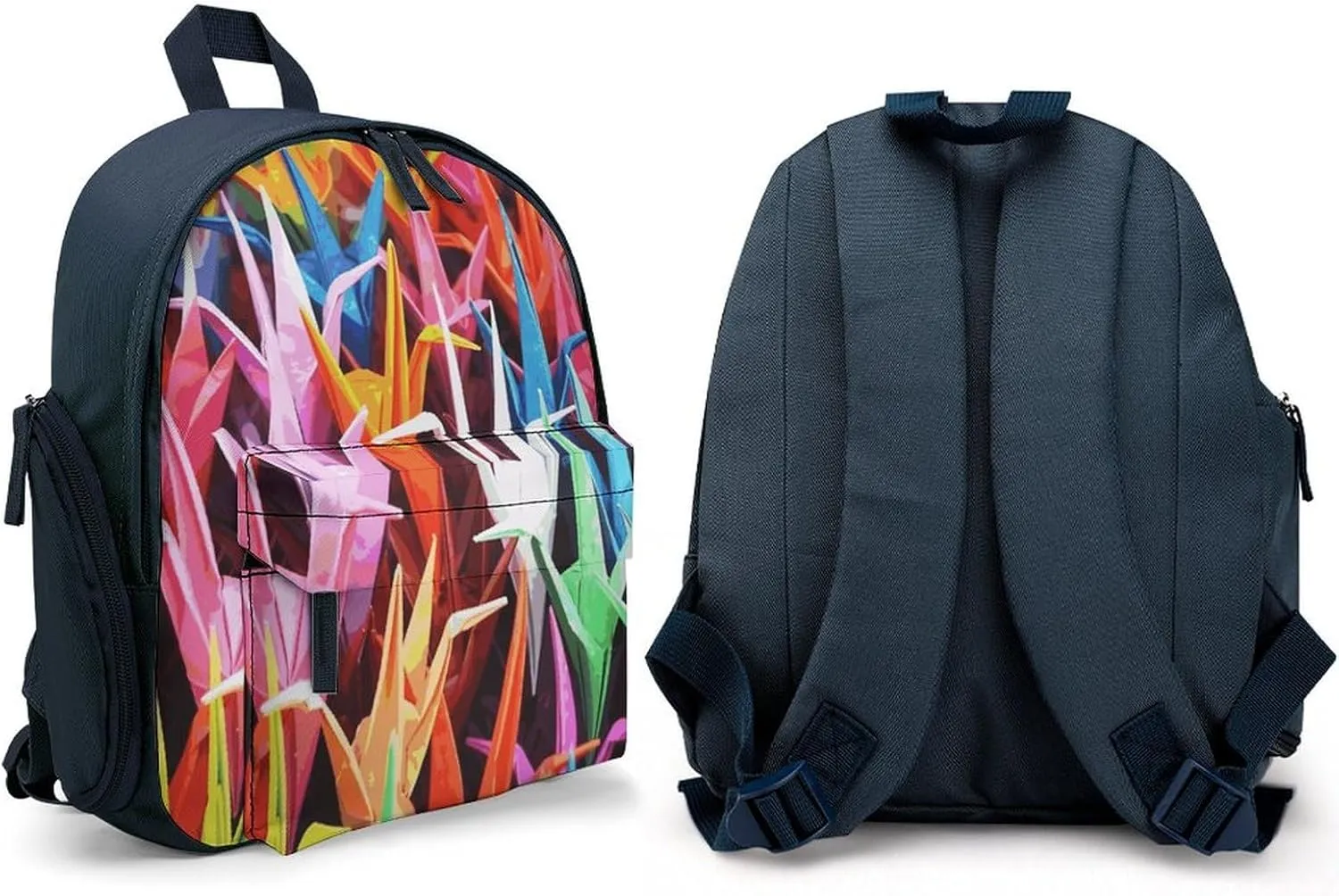Origami Paper Cranes Travel Backpack Casual Bag Lightweight Hiking Backpacks for Business, Travelling, Hiking