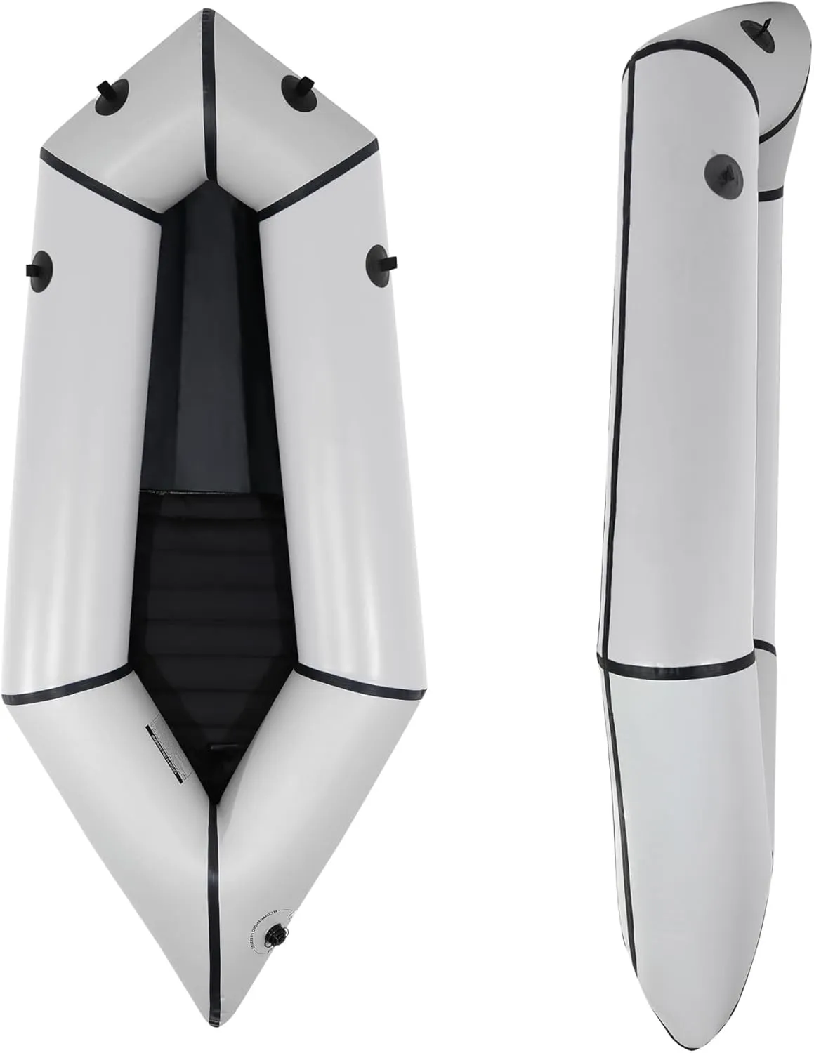 Oryxearth TPU Packraft, Lightweight Inflatable Travel Kayak with Soft Seat for Adults Kids - 1 Person Packraft in Flat River for Camping Trip Fishing