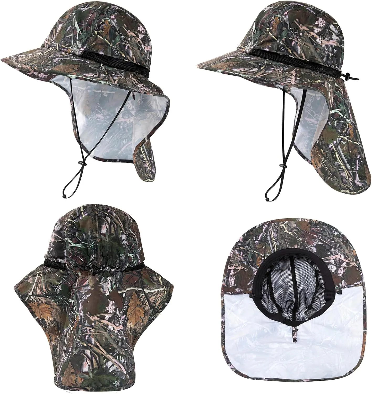 Oversized XL XXL Mens Sun Hat Big Head Neck Flap Shade Waterproof UPF50  Wide Brim Hat Fishing Safari Hiking