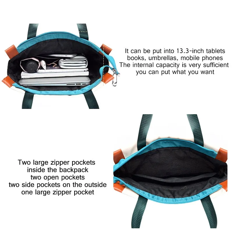 Oxford Women Backpacks Girls Book Bags