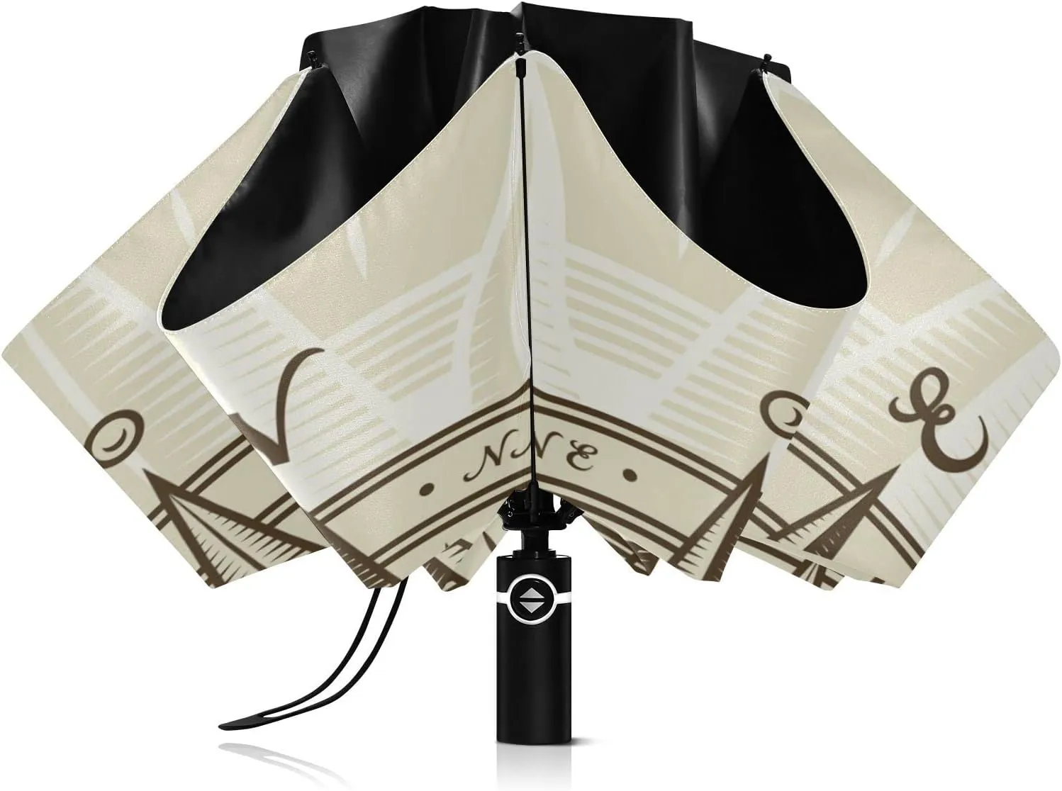 Oyihfvs Automatic Umbrella, Folding Umbrella Reinforced Anti-UV Sun rain Auto Open/Close