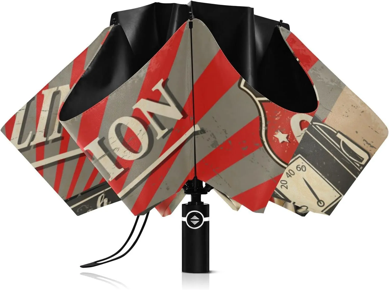 Oyihfvs Automatic Umbrella, Folding Umbrella Reinforced Anti-UV Sun rain Auto Open/Close