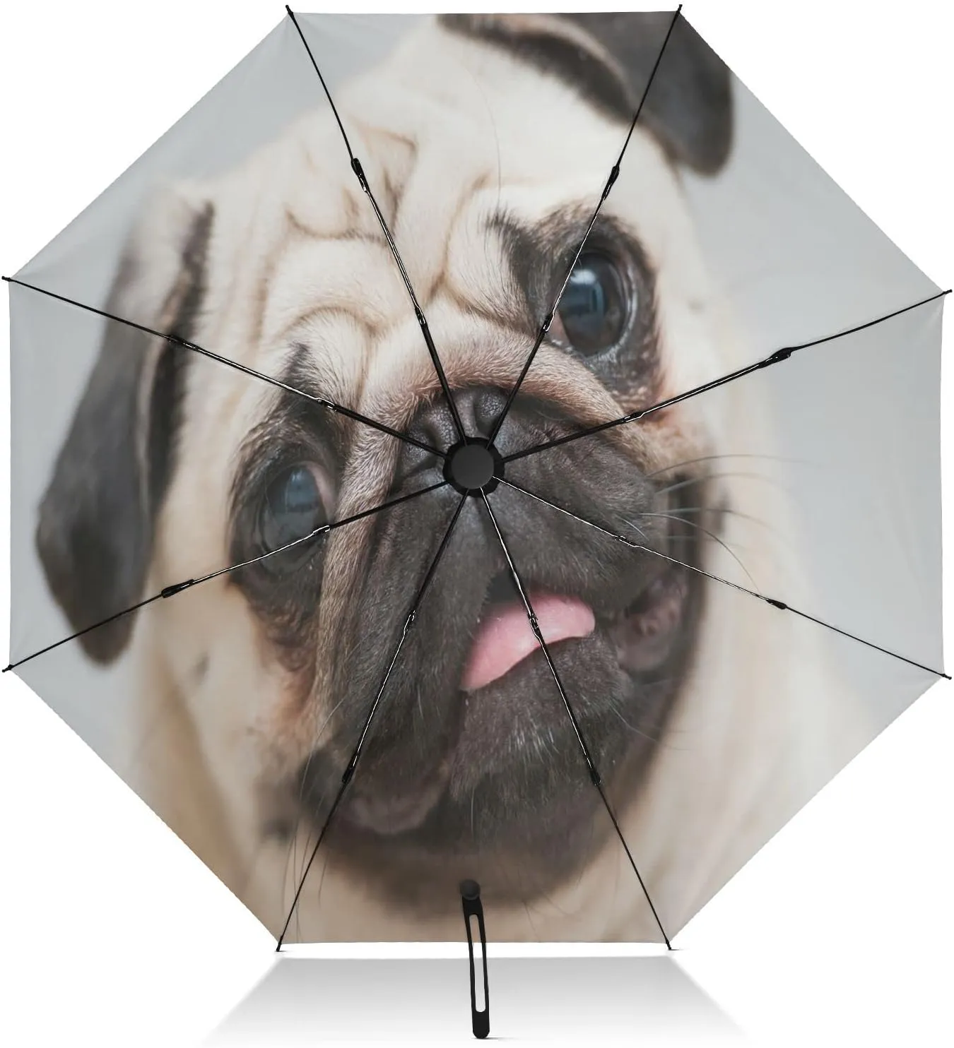 Oyihfvs Automatic Umbrella, Folding Umbrella Reinforced Anti-UV Sun rain Auto Open/Close