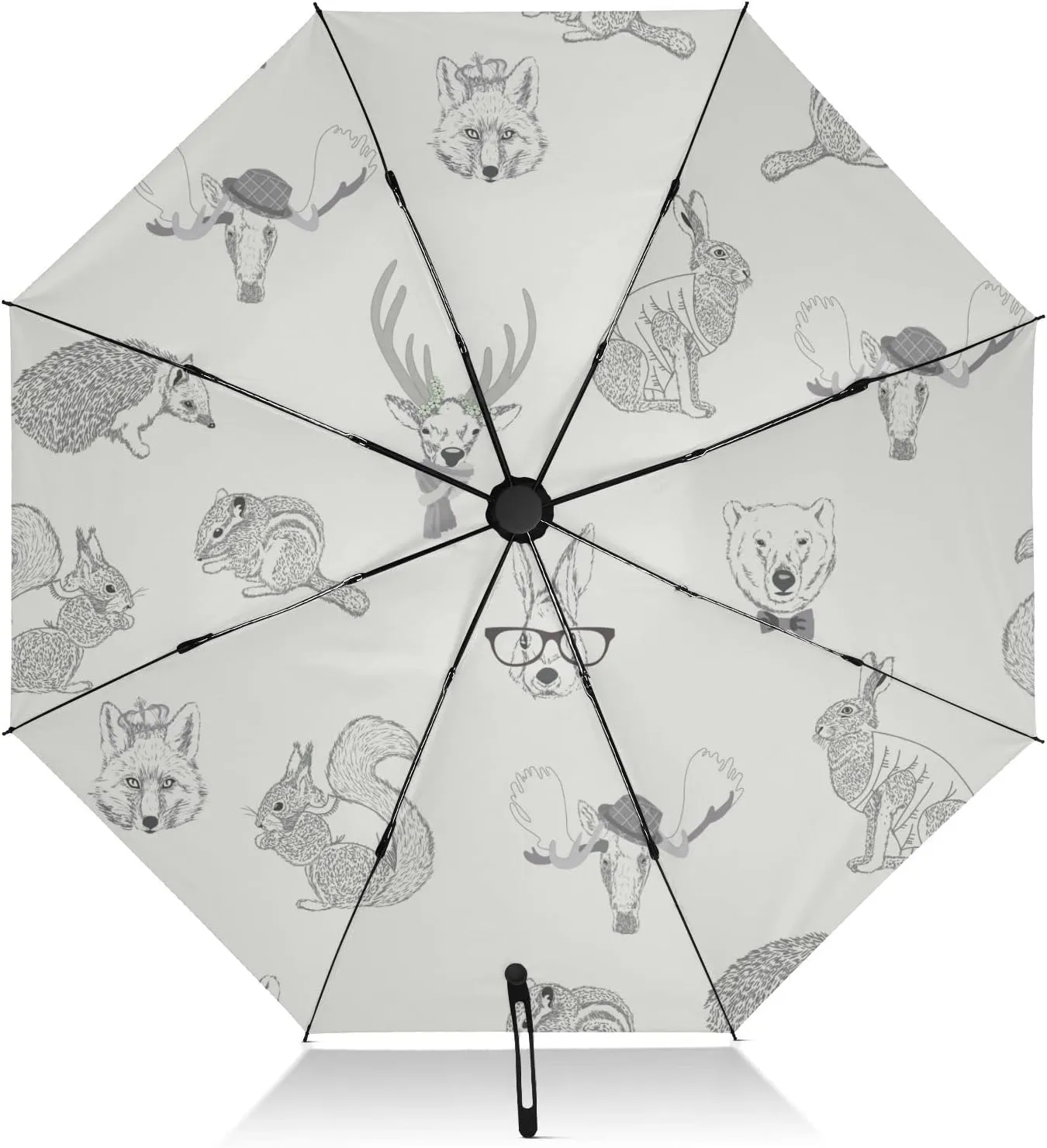 Oyihfvs Automatic Umbrella, Folding Umbrella Reinforced Anti-UV Sun rain Auto Open/Close