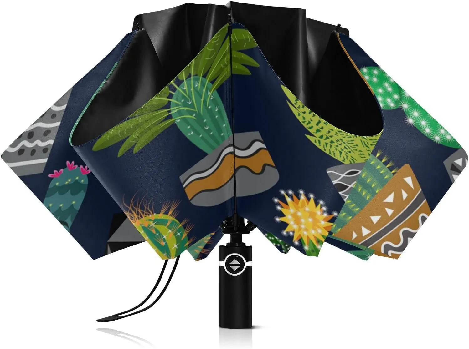Oyihfvs Automatic Umbrella, Folding Umbrella Reinforced Anti-UV Sun rain Auto Open/Close