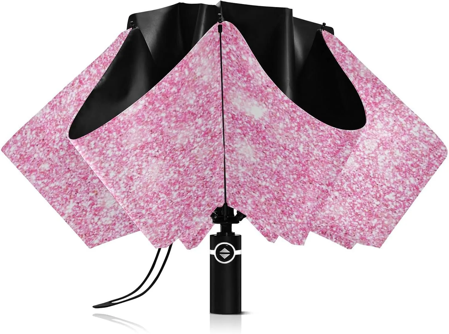 Oyihfvs Automatic Umbrella, Folding Umbrella Reinforced Anti-UV Sun rain Auto Open/Close