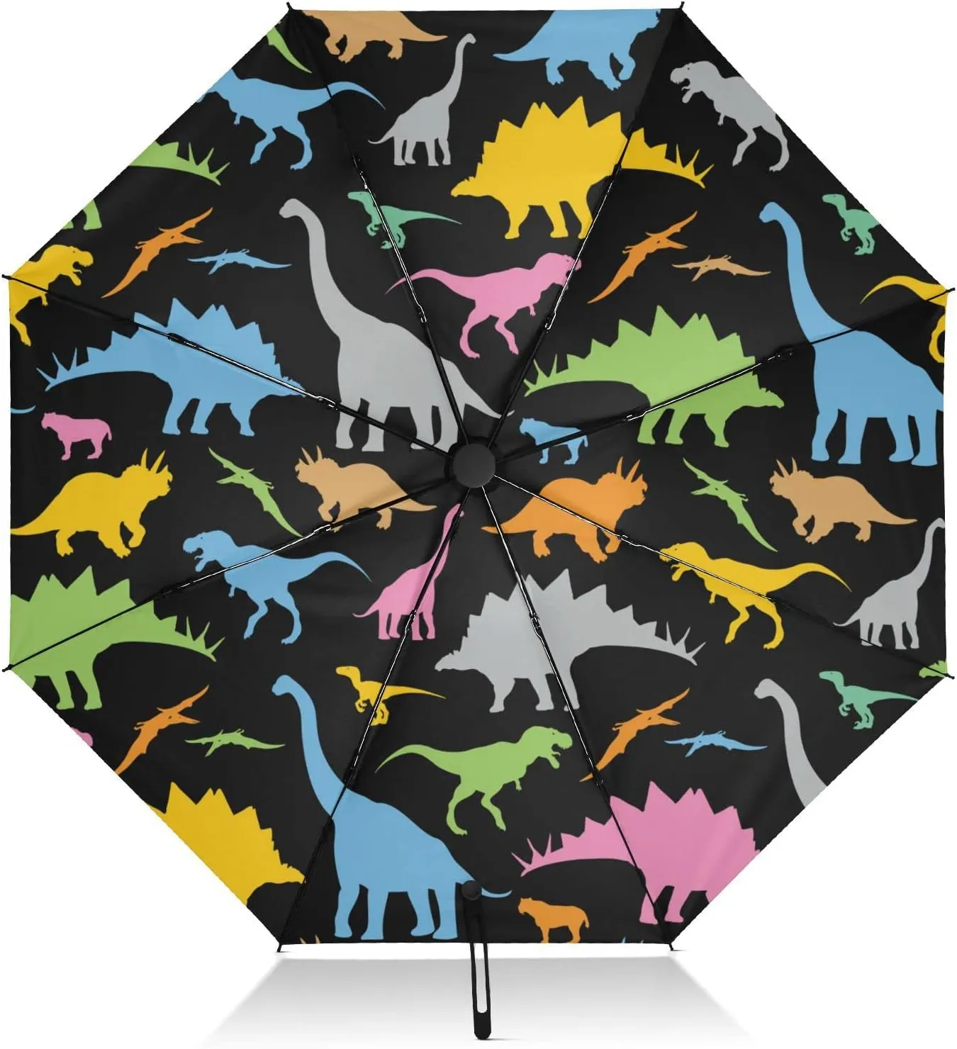 Oyihfvs Automatic Umbrella, Folding Umbrella Reinforced Anti-UV Sun rain Auto Open/Close