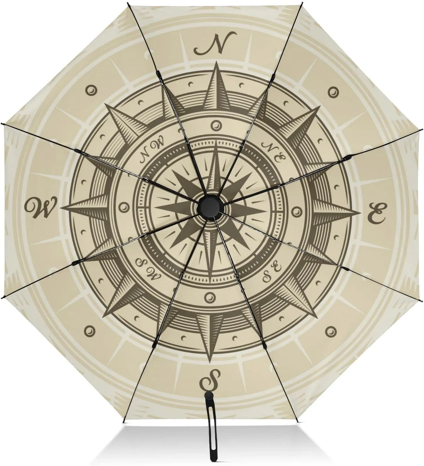 Oyihfvs Automatic Umbrella, Folding Umbrella Reinforced Anti-UV Sun rain Auto Open/Close
