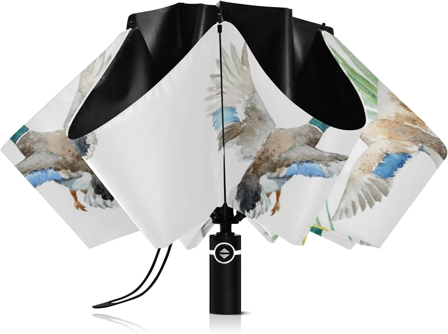 Oyihfvs Automatic Umbrella, Folding Umbrella Reinforced Anti-UV Sun rain Auto Open/Close