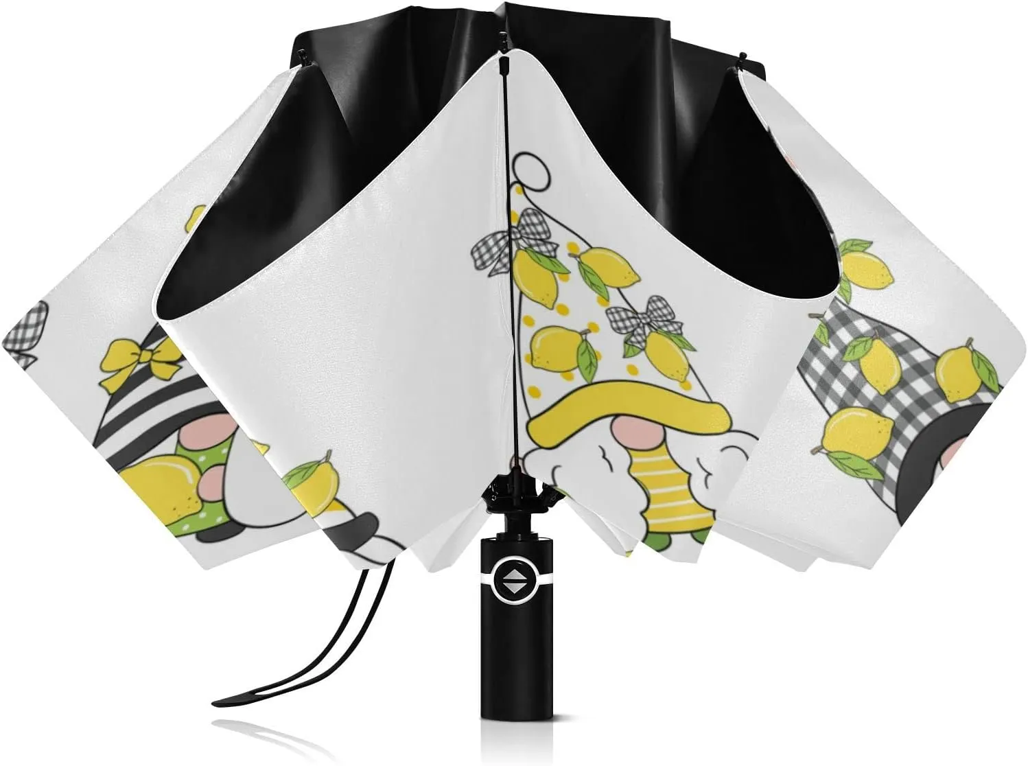 Oyihfvs Automatic Umbrella, Folding Umbrella Reinforced Anti-UV Sun rain Auto Open/Close