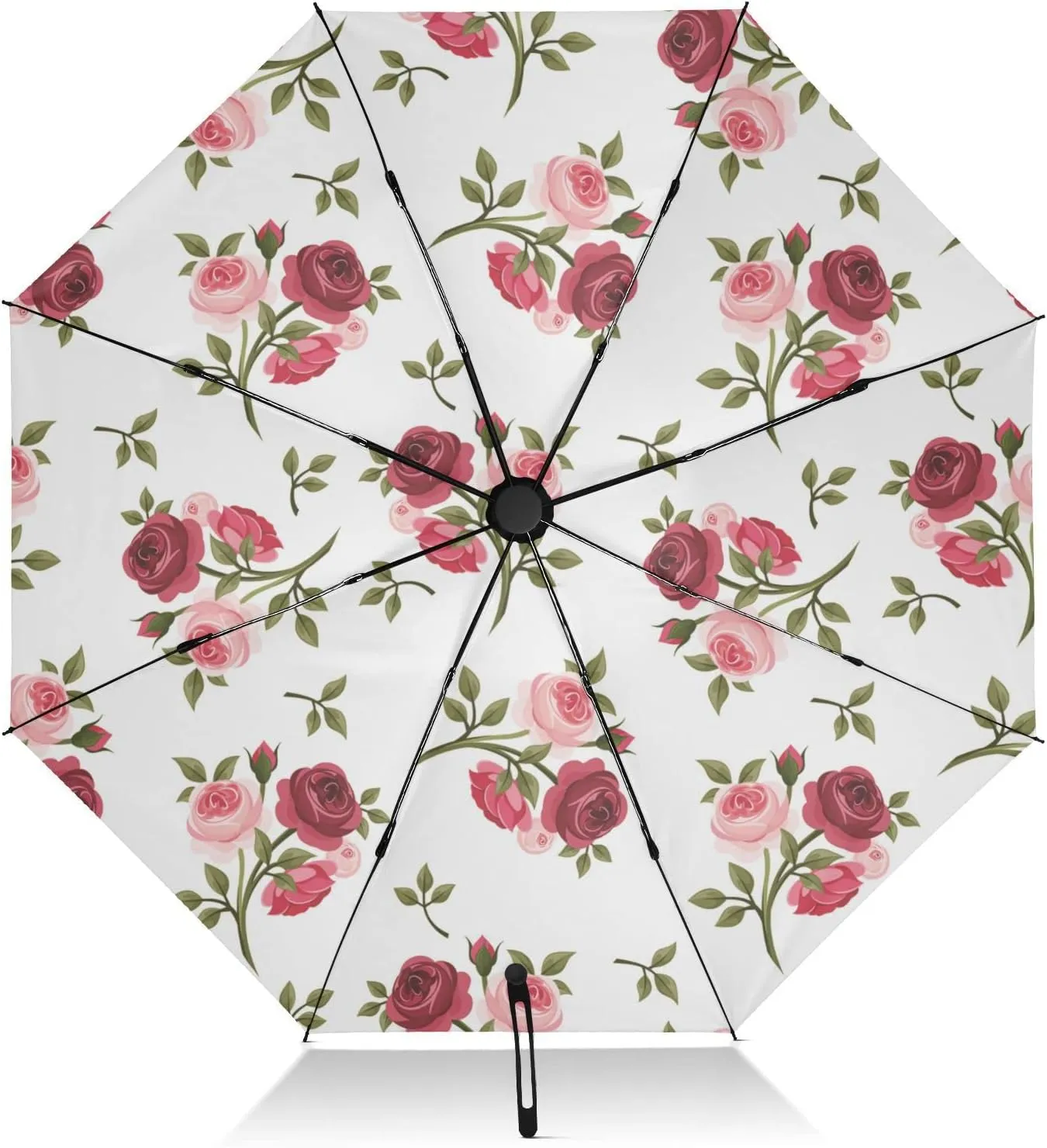 Oyihfvs Automatic Umbrella, Folding Umbrella Reinforced Anti-UV Sun rain Auto Open/Close
