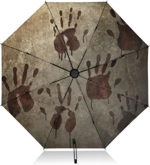 Oyihfvs Automatic Umbrella, Folding Umbrella Reinforced Anti-UV Sun rain Auto Open/Close