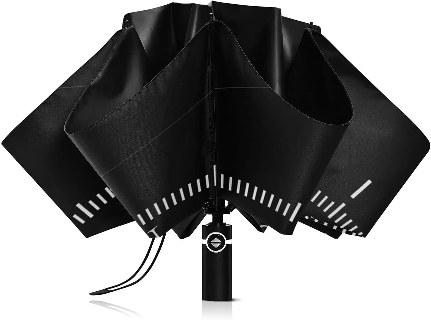 Oyihfvs Automatic Umbrella, Folding Umbrella Reinforced Anti-UV Sun rain Auto Open/Close