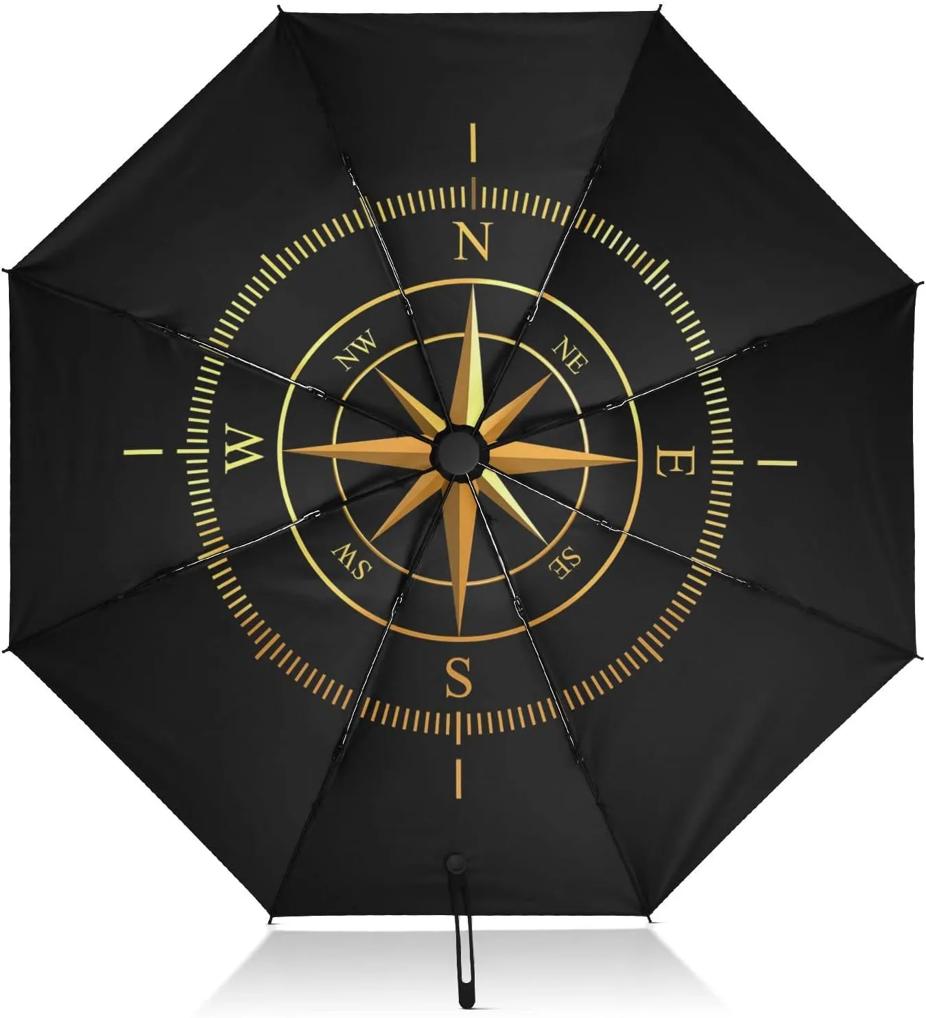Oyihfvs Automatic Umbrella, Folding Umbrella Reinforced Anti-UV Sun rain Auto Open/Close