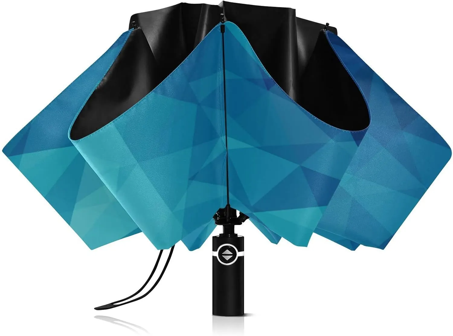 Oyihfvs Automatic Umbrella, Folding Umbrella Reinforced Anti-UV Sun rain Auto Open/Close