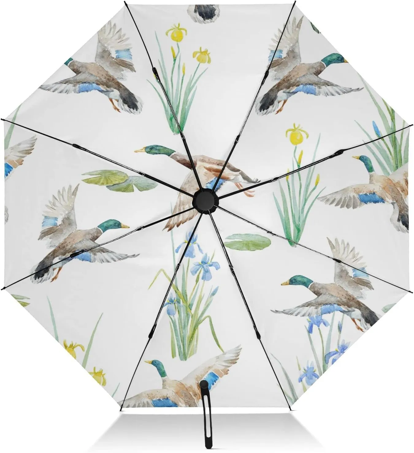 Oyihfvs Automatic Umbrella, Folding Umbrella Reinforced Anti-UV Sun rain Auto Open/Close
