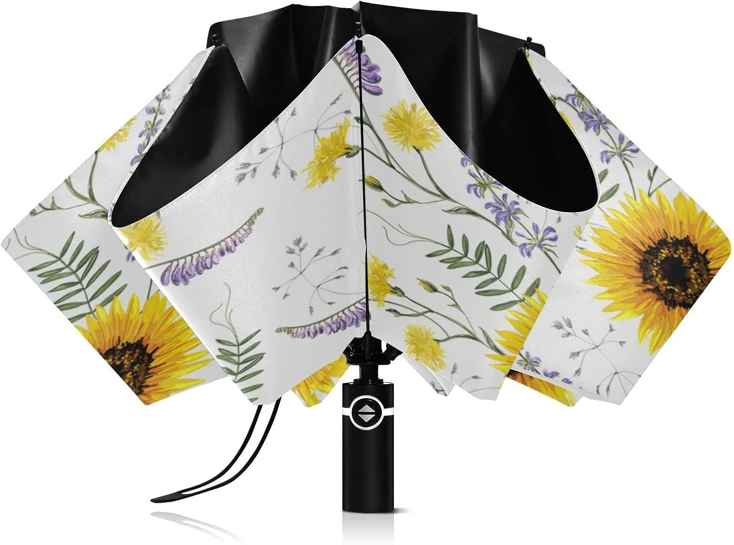 Oyihfvs Automatic Umbrella, Folding Umbrella Reinforced Anti-UV Sun rain Auto Open/Close