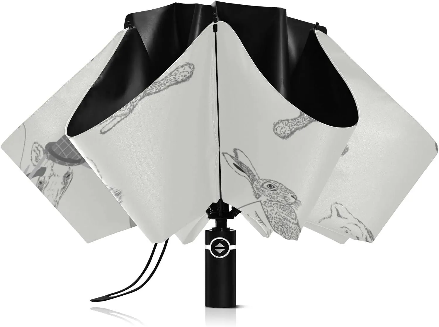 Oyihfvs Automatic Umbrella, Folding Umbrella Reinforced Anti-UV Sun rain Auto Open/Close