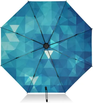 Oyihfvs Automatic Umbrella, Folding Umbrella Reinforced Anti-UV Sun rain Auto Open/Close
