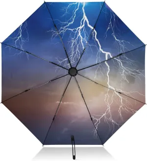 Oyihfvs Automatic Umbrella, Folding Umbrella Reinforced Anti-UV Sun rain Auto Open/Close