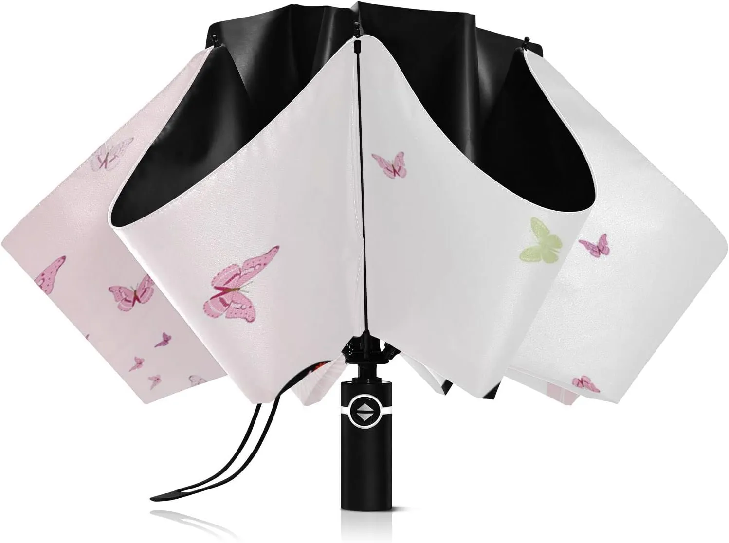 Oyihfvs Automatic Umbrella, Folding Umbrella Reinforced Anti-UV Sun rain Auto Open/Close
