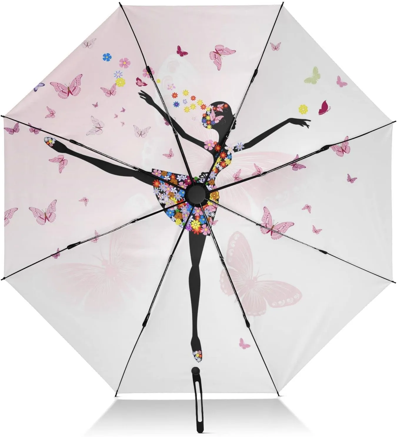 Oyihfvs Automatic Umbrella, Folding Umbrella Reinforced Anti-UV Sun rain Auto Open/Close