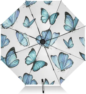 Oyihfvs Automatic Umbrella, Folding Umbrella Reinforced Anti-UV Sun rain Auto Open/Close