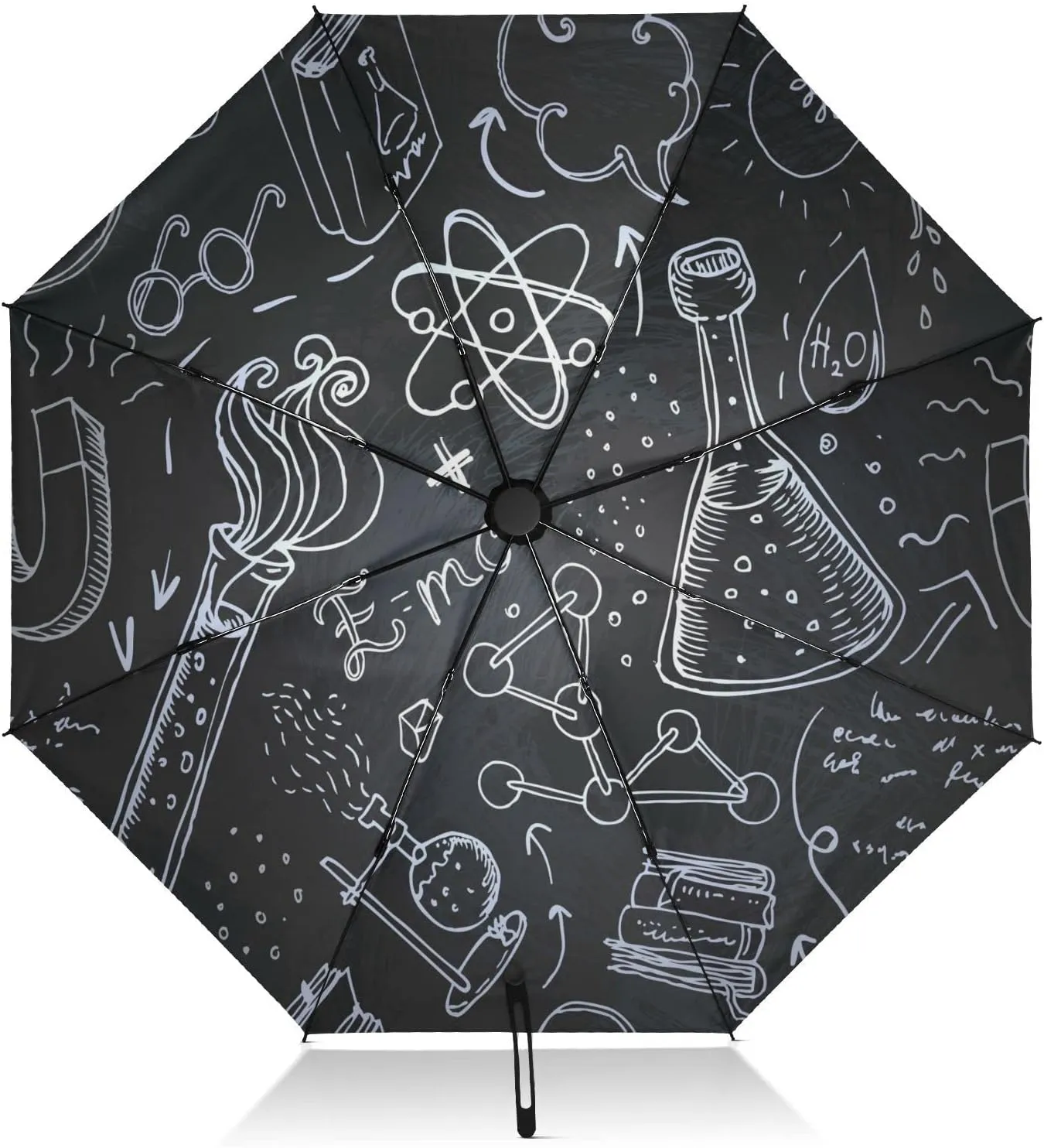 Oyihfvs Automatic Umbrella, Folding Umbrella Reinforced Anti-UV Sun rain Auto Open/Close