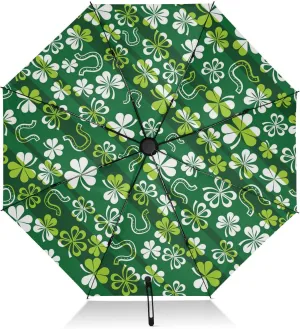 Oyihfvs Automatic Umbrella, Folding Umbrella Reinforced Anti-UV Sun rain Auto Open/Close