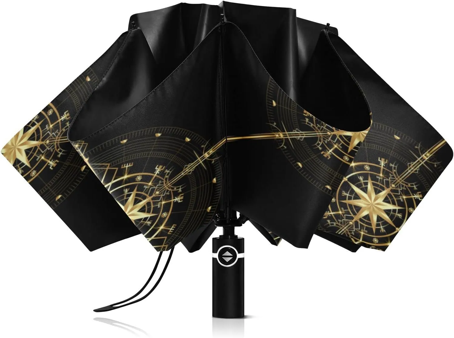 Oyihfvs Automatic Umbrella, Folding Umbrella Reinforced Anti-UV Sun rain Auto Open/Close