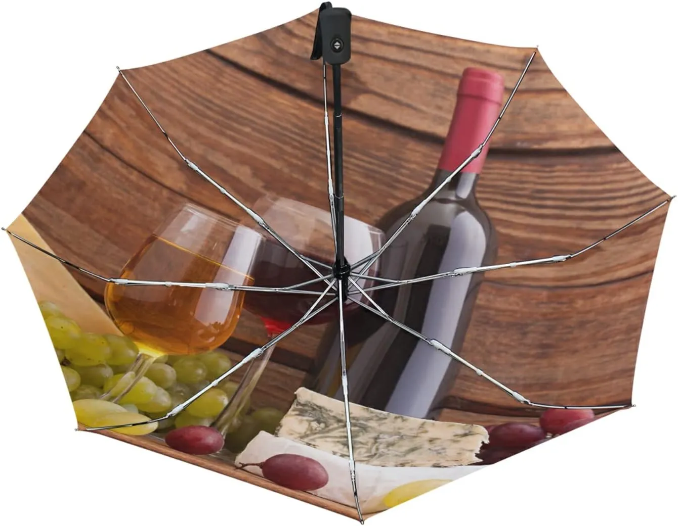 Oyihfvs Automatic Windproof Waterproof Umbrella, Folding Umbrella Reinforced Portable Automatic Compact Anti-UV Sun rain Auto Open/Close