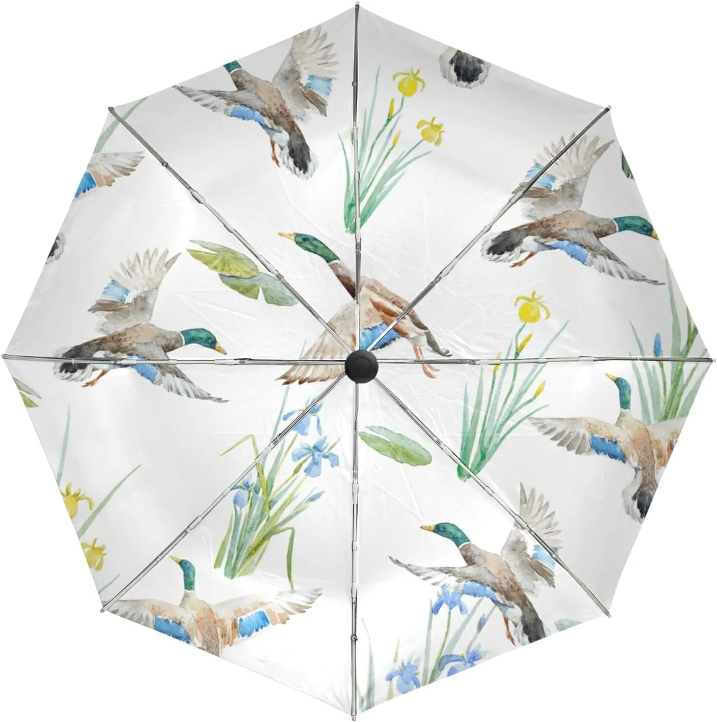 Oyihfvs Automatic Windproof Waterproof Umbrella, Folding Umbrella Reinforced Portable Automatic Compact Anti-UV Sun rain Auto Open/Close