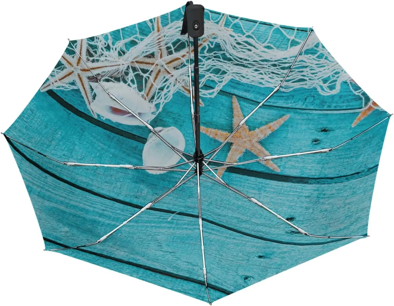 Oyihfvs Automatic Windproof Waterproof Umbrella, Folding Umbrella Reinforced Portable Automatic Compact Anti-UV Sun rain Auto Open/Close