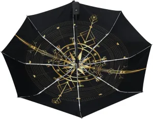 Oyihfvs Automatic Windproof Waterproof Umbrella, Folding Umbrella Reinforced Portable Automatic Compact Anti-UV Sun rain Auto Open/Close