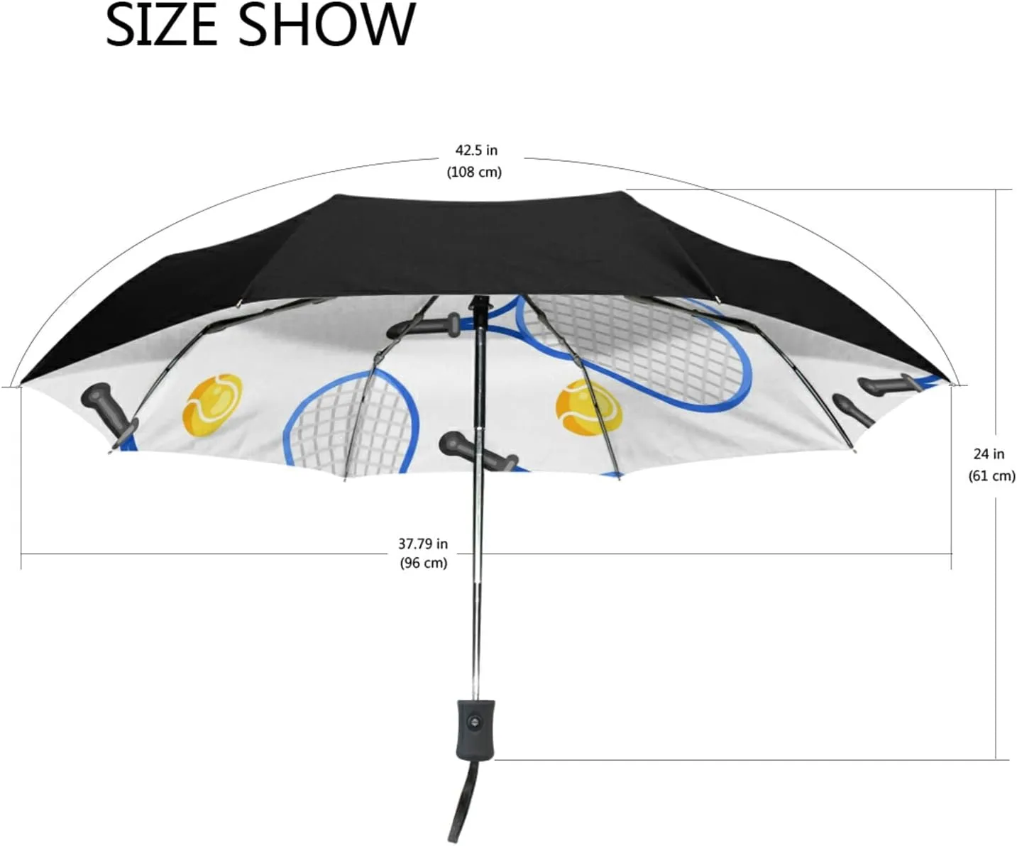 Oyihfvs Automatic Windproof Waterproof Umbrella, Folding Umbrella Reinforced Portable Automatic Compact Anti-UV Sun rain Auto Open/Close