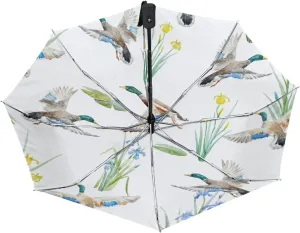 Oyihfvs Automatic Windproof Waterproof Umbrella, Folding Umbrella Reinforced Portable Automatic Compact Anti-UV Sun rain Auto Open/Close