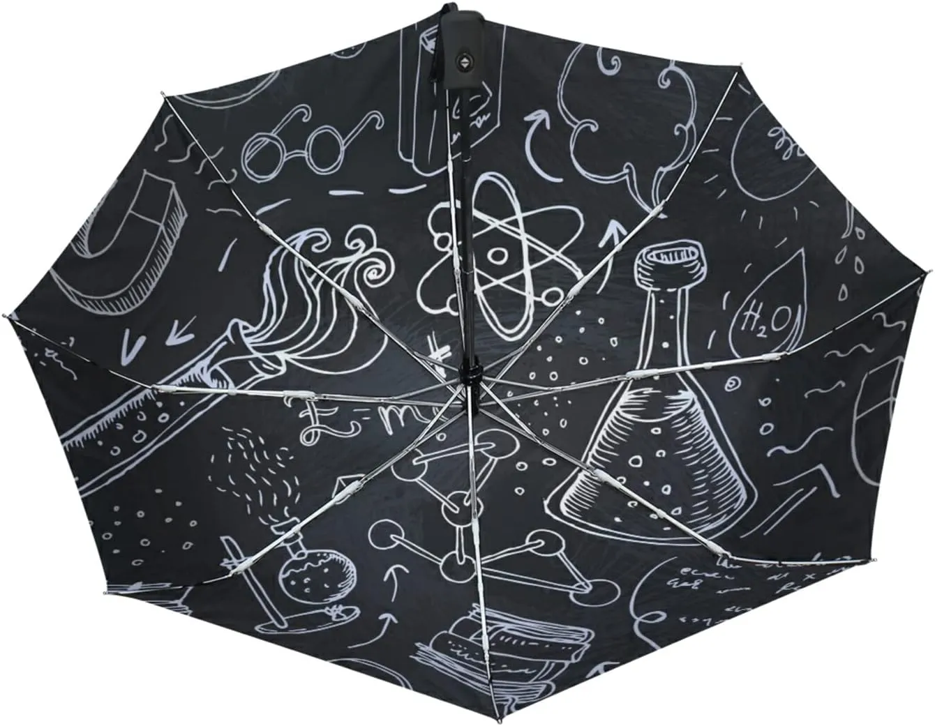 Oyihfvs Automatic Windproof Waterproof Umbrella, Folding Umbrella Reinforced Portable Automatic Compact Anti-UV Sun rain Auto Open/Close