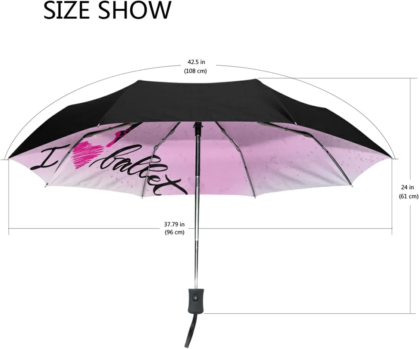 Oyihfvs Automatic Windproof Waterproof Umbrella, Folding Umbrella Reinforced Portable Automatic Compact Anti-UV Sun rain Auto Open/Close