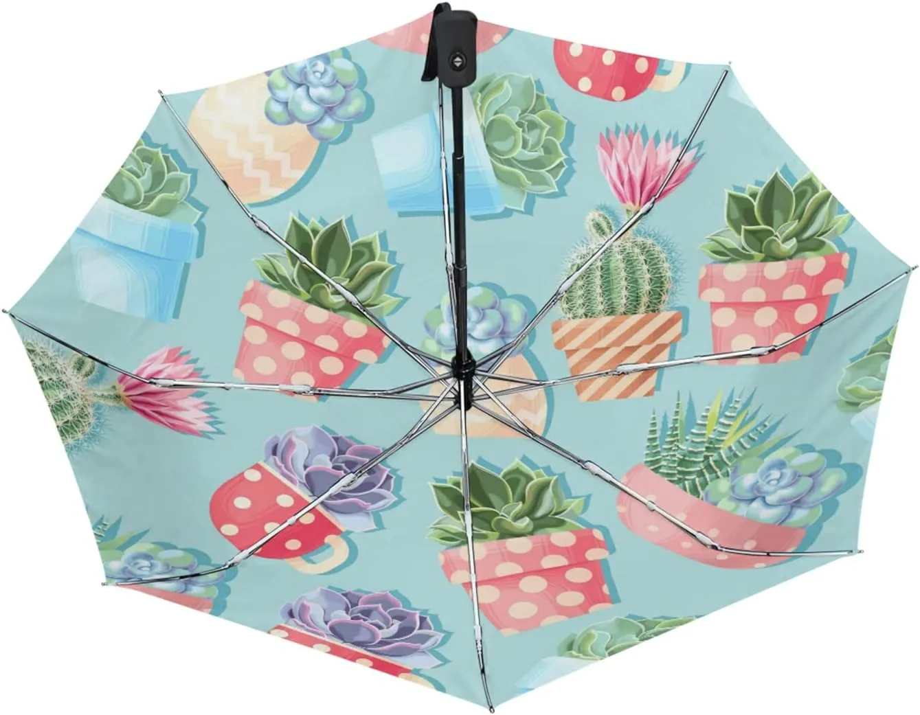 Oyihfvs Automatic Windproof Waterproof Umbrella, Folding Umbrella Reinforced Portable Automatic Compact Anti-UV Sun rain Auto Open/Close