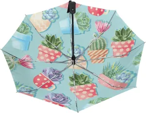 Oyihfvs Automatic Windproof Waterproof Umbrella, Folding Umbrella Reinforced Portable Automatic Compact Anti-UV Sun rain Auto Open/Close