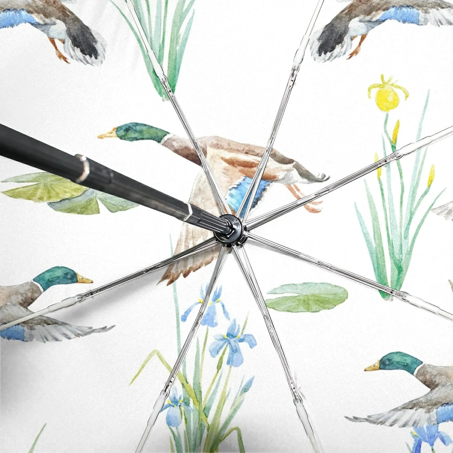 Oyihfvs Automatic Windproof Waterproof Umbrella, Folding Umbrella Reinforced Portable Automatic Compact Anti-UV Sun rain Auto Open/Close