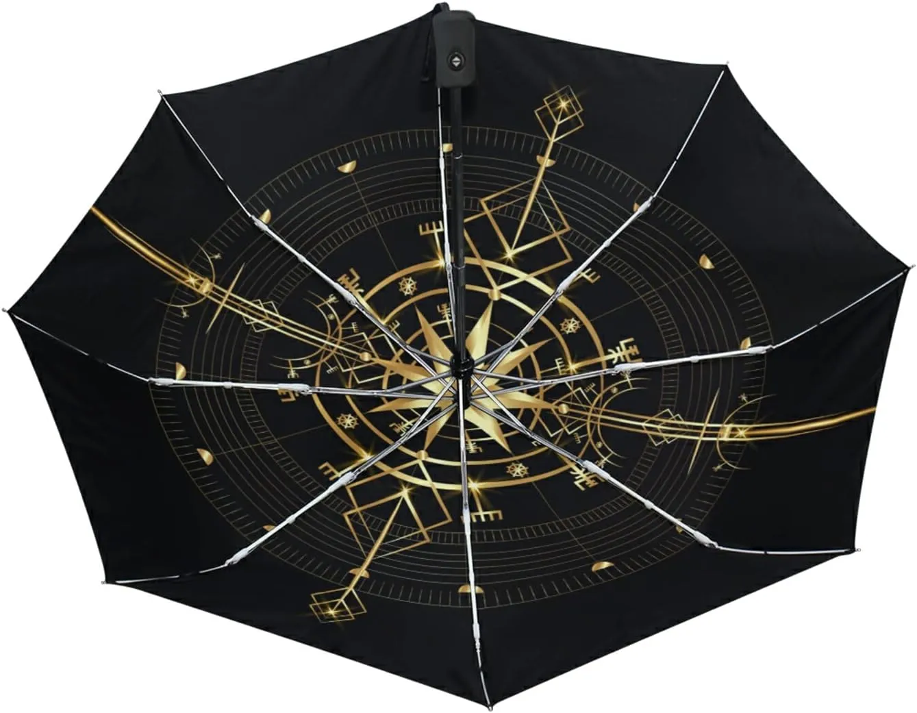 Oyihfvs Automatic Windproof Waterproof Umbrella, Folding Umbrella Reinforced Portable Automatic Compact Anti-UV Sun rain Auto Open/Close