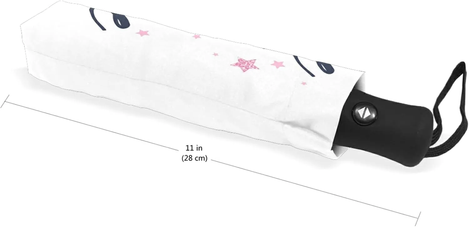Oyihfvs Automatic Windproof Waterproof Umbrella, Folding Umbrella Reinforced Portable Automatic Compact Anti-UV Sun rain Auto Open/Close