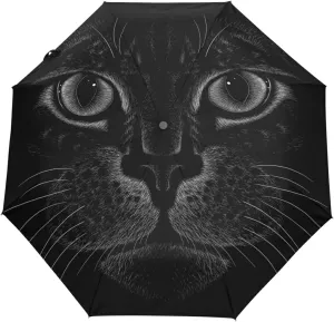 Oyihfvs Automatic Windproof Waterproof Umbrella, Folding Umbrella Reinforced Portable Automatic Compact Anti-UV Sun rain Auto Open/Close