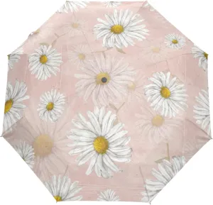Oyihfvs Automatic Windproof Waterproof Umbrella, Folding Umbrella Reinforced Portable Automatic Compact Anti-UV Sun rain Auto Open/Close