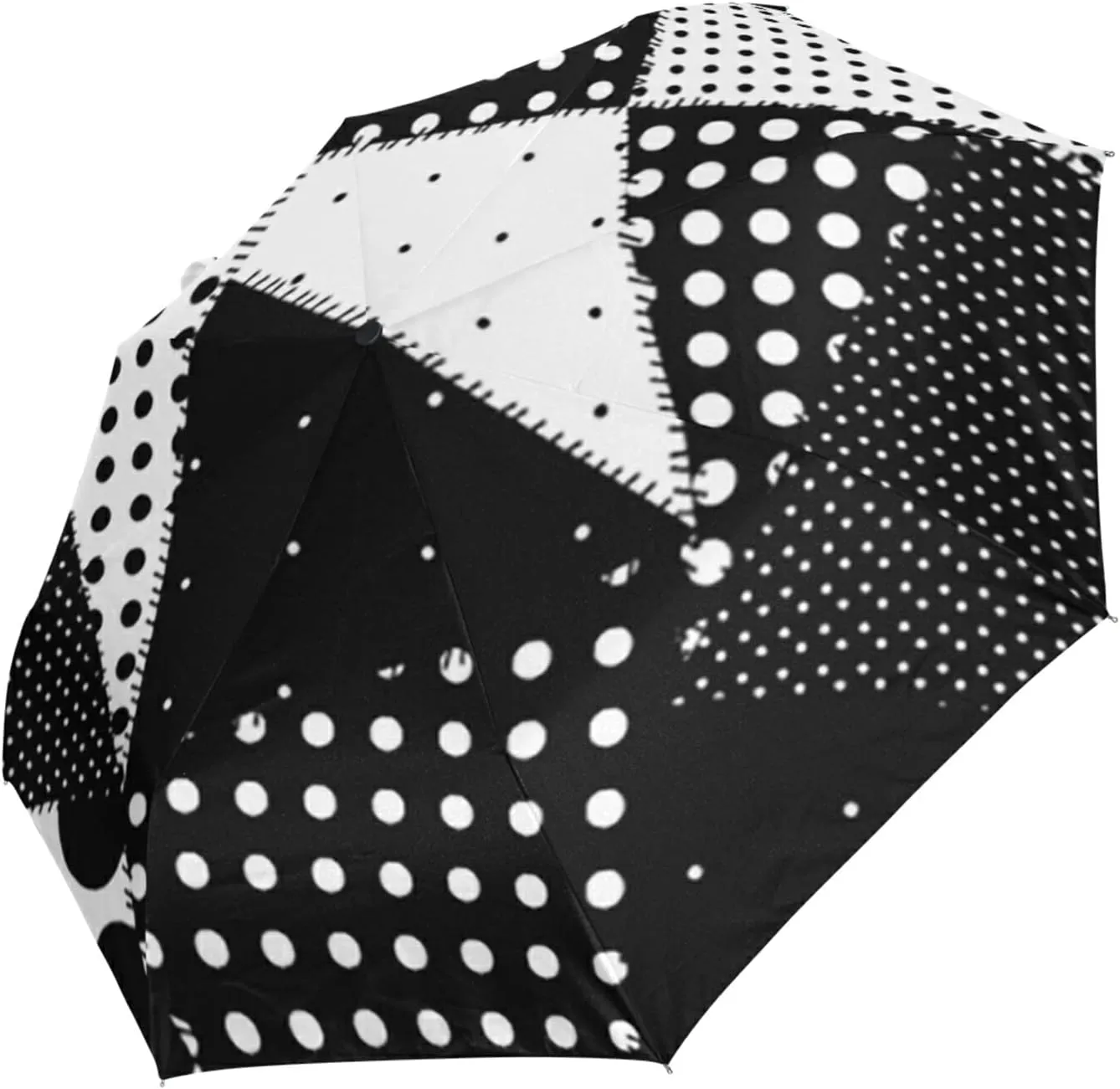Oyihfvs Automatic Windproof Waterproof Umbrella, Folding Umbrella Reinforced Portable Automatic Compact Anti-UV Sun rain Auto Open/Close