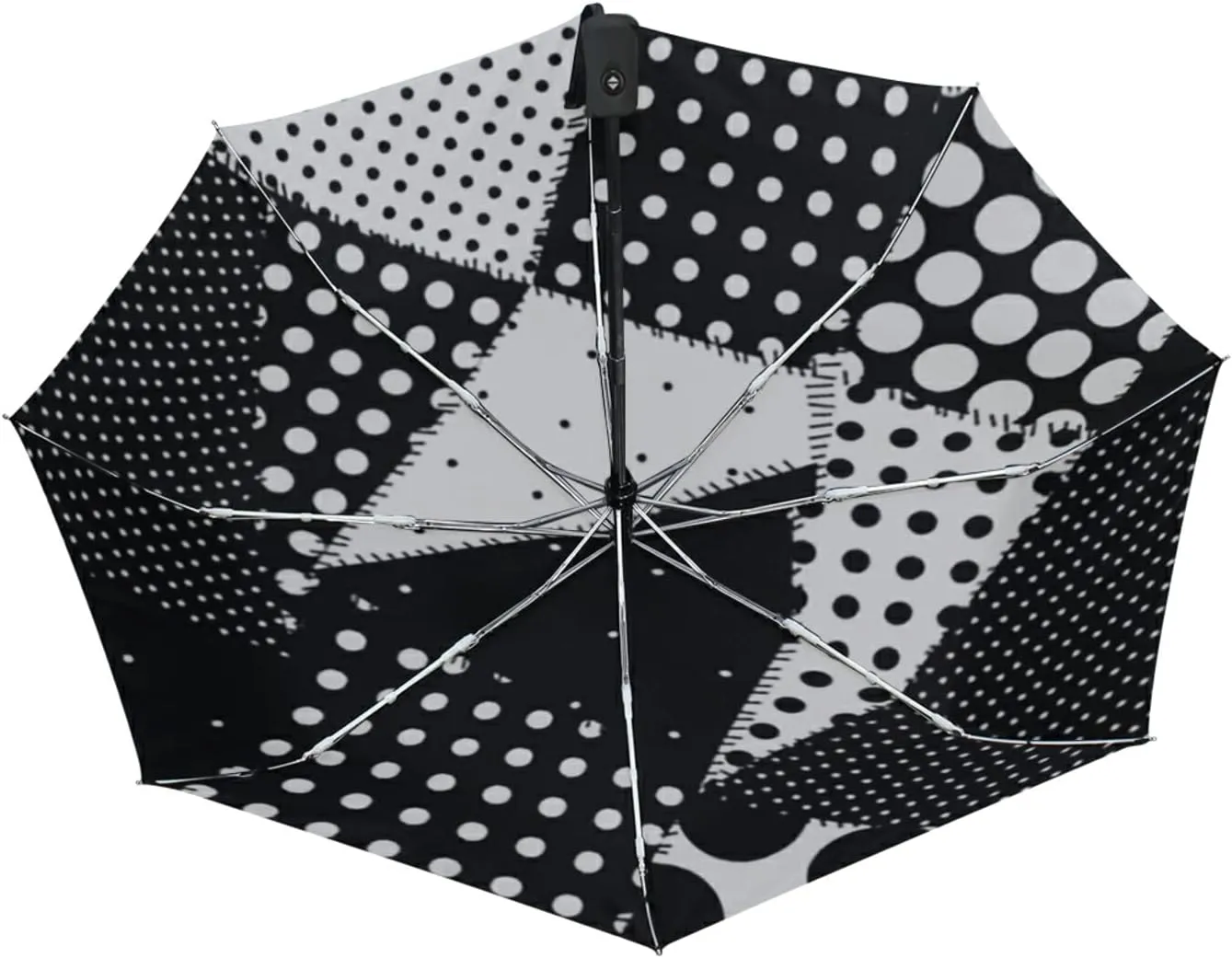 Oyihfvs Automatic Windproof Waterproof Umbrella, Folding Umbrella Reinforced Portable Automatic Compact Anti-UV Sun rain Auto Open/Close